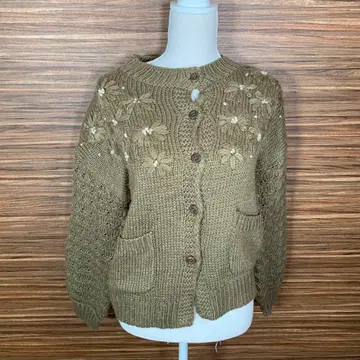 니트 스웨터 프리 사이즈 브라운 브라운 긴팔