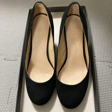 BEAUTY&YOUTH 블랙 스웨이드 하이힐 36