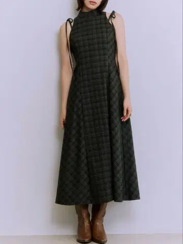 LILY BROWN 아메스리 체크 원피스