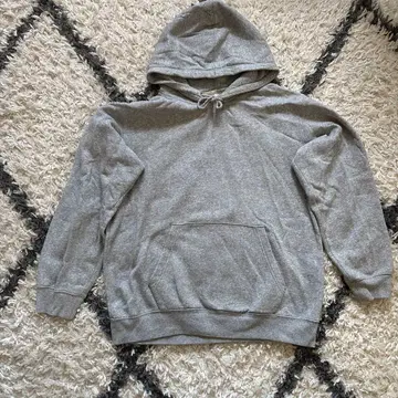GU 그레이 후드 부착 후드티