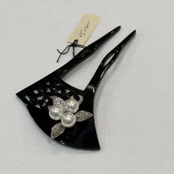 꽃 책갈피 머리 장식 시스루 조각 만량 펄 비즈 바치형