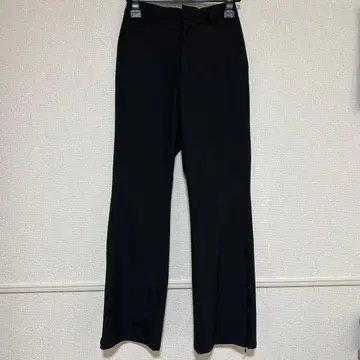 HARE 스트레이트 팬츠 밑단 지퍼 프리 사이즈 블랙