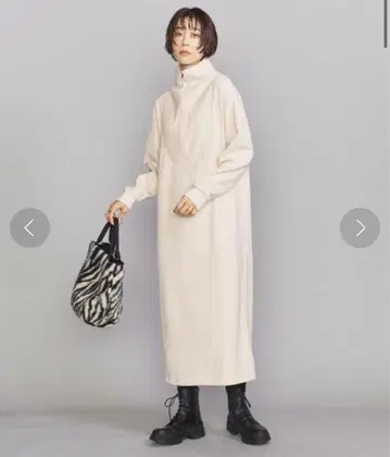 스키퍼 리브 티셔츠 맥시 원피스