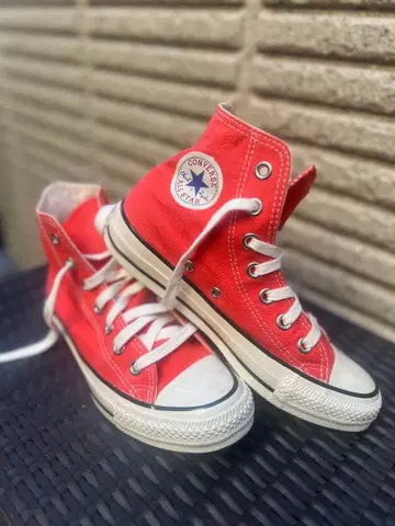 CONVERSE ALL STAR 레드 스니커즈 US4 23cm
