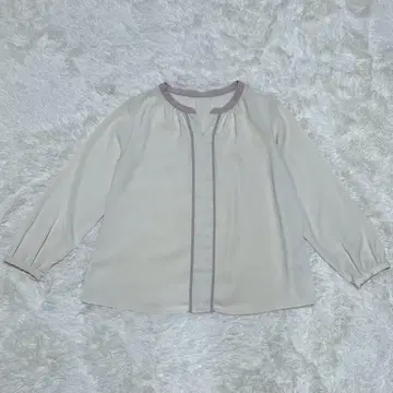 Couture Brooch 여성용 긴팔 블라우스 M 화이트 월드