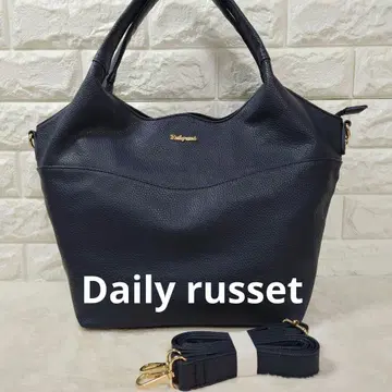 데일리 러셋 네이비 토트백