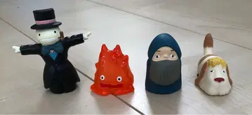 단종품 하울의 움직이는 성 손가락 인형 4개 세트 지브리 동동이 공화국