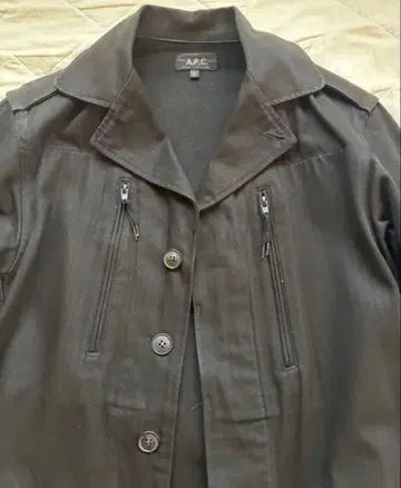 A.P.C. 블랙 밀리터리 자켓 M