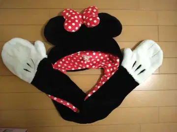 미니 마우스 팬캡 장갑 포함 머플러