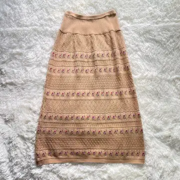 원더풀 월드 니트 스커트 작은 꽃 프리 사이즈