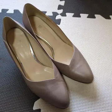 라이트 베이지 펌프스 힐 5cm