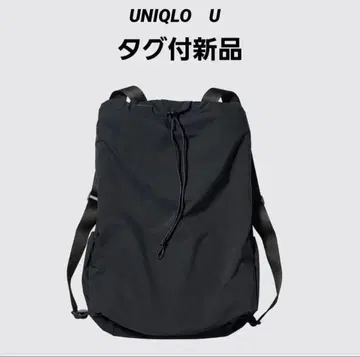 택 포함 새상품 UNIQLOU 드로우 스트링 백팩 27L