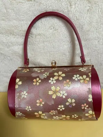 일본 의류 핸드백 핑크 성인식, 기모노