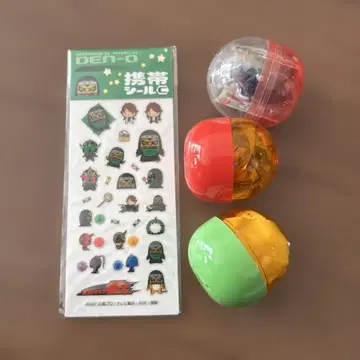 DEN-O 캐릭터 씰 체인 마스코트 3개 세트