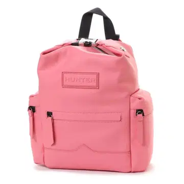 HUNTER 헌터 러버 가죽 탑클립 백팩