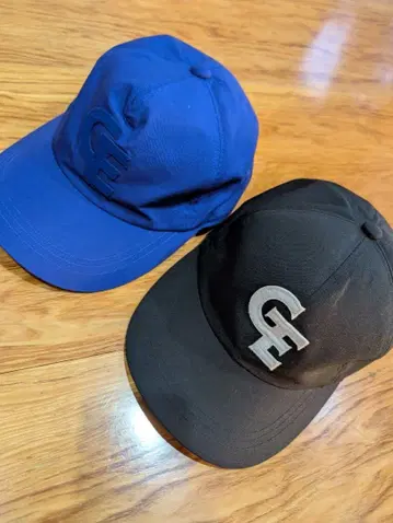 굿이너프 파랑과 블랙 야구 모자 2개 세트