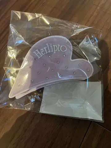 Bicolor Heart Twincle Hair Clip pink