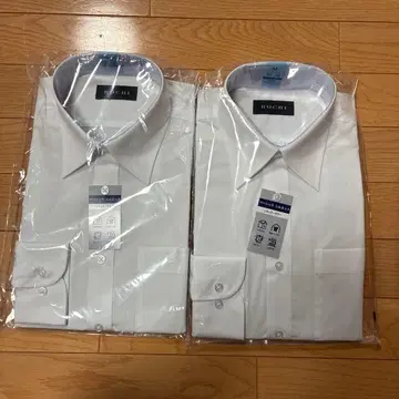 항균 방취 화이트 긴팔 와이셔츠 2장 세트 미사용 새상품