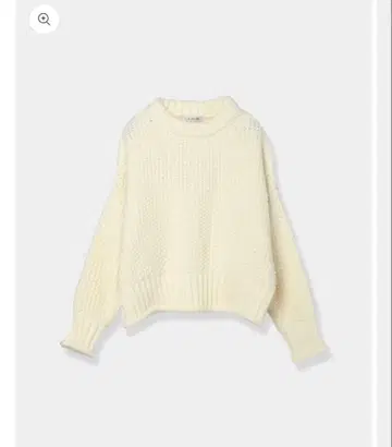 laubeblanc 크롭 니트 탑 화이트