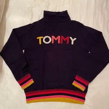 TOMMY HILFIGER 골프 스웨터 L 네이비