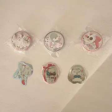 포켓몬 센터 한정판 어드벤트 달력 캔뱃지 스티커 6종 세트