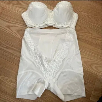 [ 마터니티 브라이덜 이너 ] 화이트 브라와 거들 세트