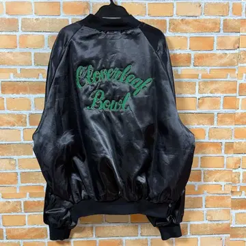 Cloverleaf Bowl 자수 나일론 자켓 블랙