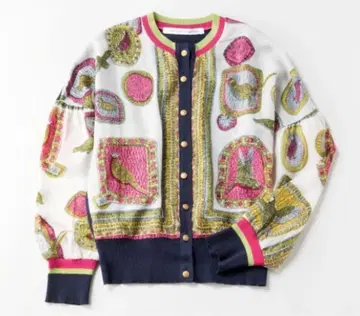 제인 마플 Bird's scarf 가디건