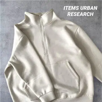 ITEMS URBAN RESEARCH 하프 지퍼 맨투맨 튜닉