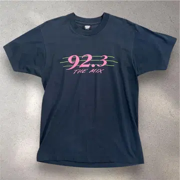 92.3 the mix 90s USA제 셔츠 L 블랙 블랙