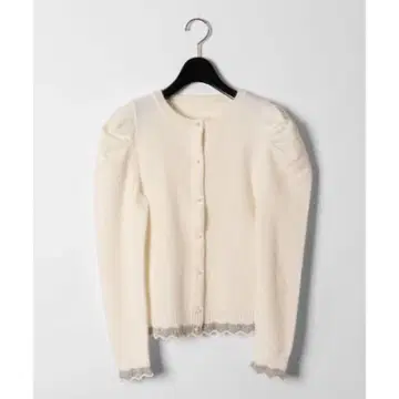 그레이스 콘티넨탈 라메 스칼라 펄 니트 가디건