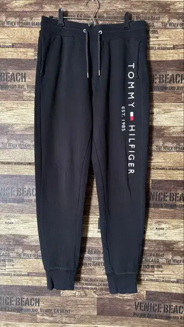 TOMMY HILFIGER 베이직 로고 스웨트 팬츠 S