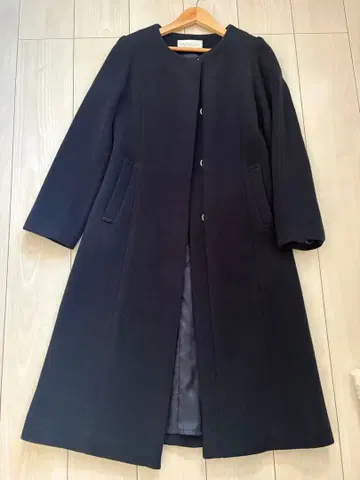 PROPORTION 네이비 컬러 롱 코트