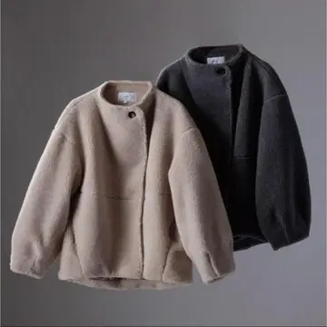 T.japan 보아 자켓 그레이