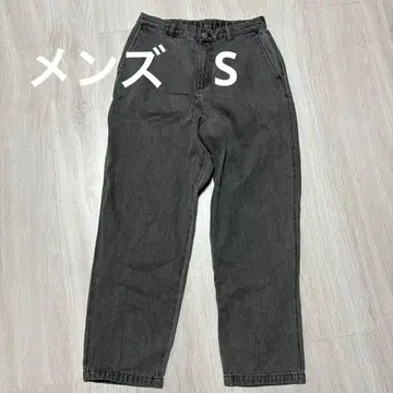 그레이 S 사이즈 허리밴딩 데님 팬츠