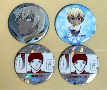 아무로 토오루 & 이상윤(아카이 슈이치) 캔뱃지 4개 세트