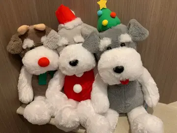 슈나와 밥의 크리스마스 울트라 BIG 봉제 인형 3종 세트