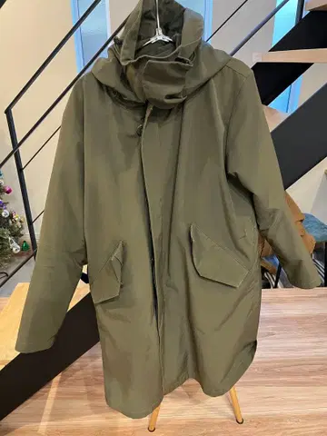 ADAM ET ROPE 올리브 모즈 코트