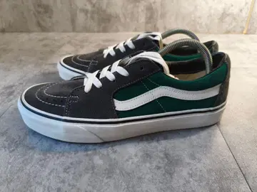 VANS sk8-low 그린 차콜 us9 27cm 반스