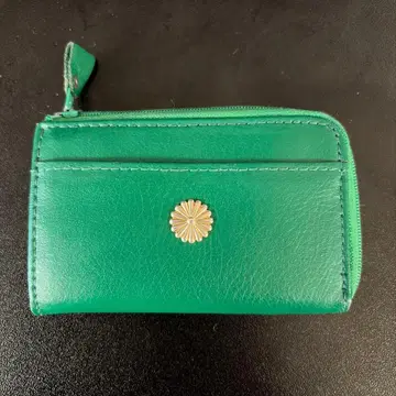 황궁 지갑 그린 가죽 코인 케이스