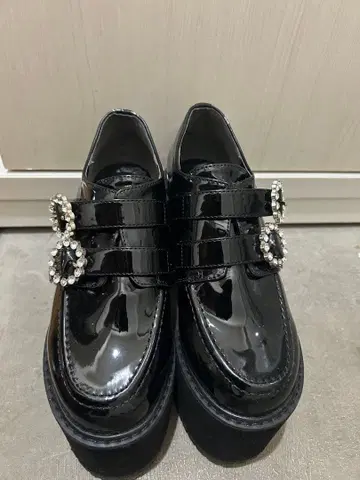 디어마이러브 유메텐보 더블 비쥬 통굽 로퍼 펌프스 dearmylove