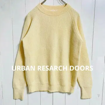 UR DOORS 모크넥 리브 스웨터 울 100%