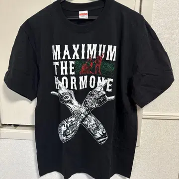 맥시멈더호르몬 MAXIMUMTHEHORMONE 티셔츠 L 사이즈 블랙