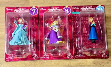 디즈니 Happy 복권 크리스마스 오너먼트 프린세스 3체 세트