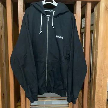 XLARGE 블랙 집업 후드티 XL