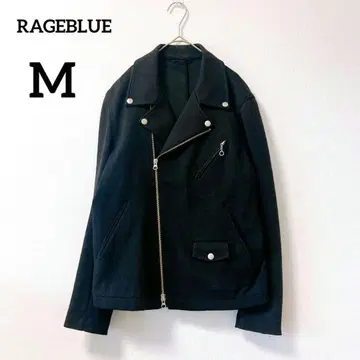 레이지블루 라이더스풍 자켓 코튼 블루종 블랙 M 얇은 소재 023
