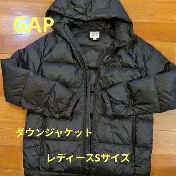 GAP 여성용 S 후드 부착 다운 자켓 블랙