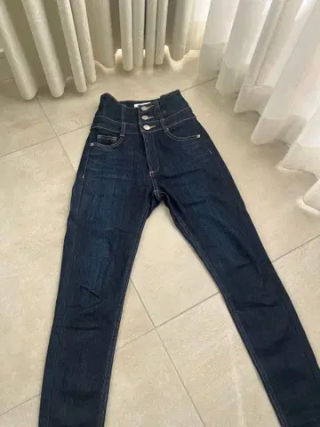 [새상품급] EMODA 에모다 ELDER 하이웨스트 데님 S 상당