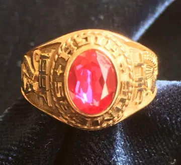 빈티지 반지 JOSTENS 10K JILL 1997 / 루비