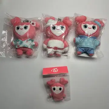 새상품급 TWICE 모블리 백참 봉제 인형 키링 세트 판매